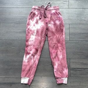 Women's Pink Tie-Dye Joggers